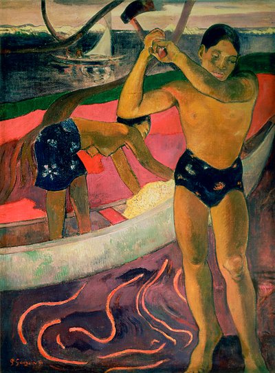The Man with an Axe, 1891 by Paul Gauguin